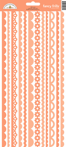 *NEW-PRE ORDER* Doodlebug Fancy Frills Stickers: 9231 Coral