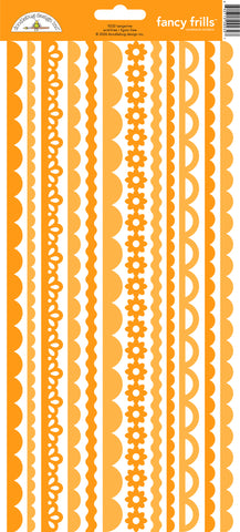 *NEW-PRE ORDER* Doodlebug Fancy Frills Stickers: 9232 Tangerine