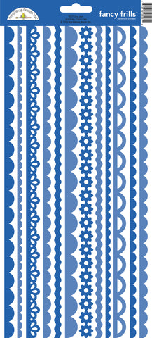 *NEW-PRE ORDER* Doodlebug Fancy Frills Stickers: 9237 Blue Jean