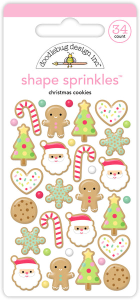 Doodlebug Shape Sprinkles: 9260 Christmas Cookies