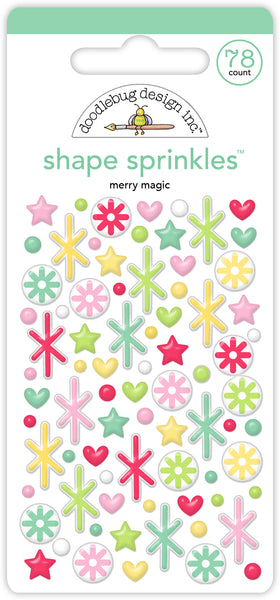 Doodlebug Shape Sprinkles: 9262 Merry Magic