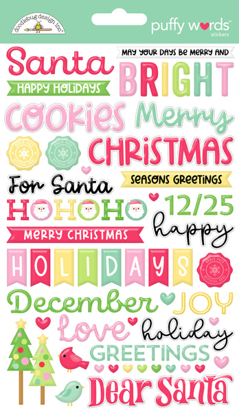 Doodlebug Puffy Words: 9275 Dear Santa
