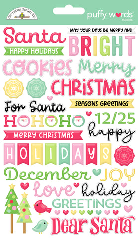 Doodlebug Puffy Words: 9275 Dear Santa