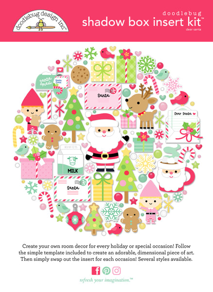 Doodlebug Shadow Box Collection Kit: 9309 Dear Santa