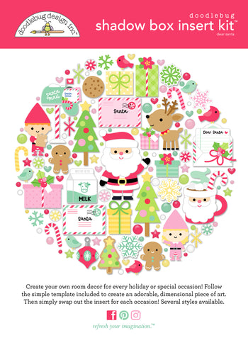 Doodlebug Shadow Box Collection Kit: 9309 Dear Santa