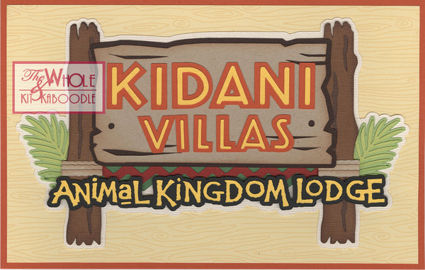 Kit Club Exclusive* Title Die Cut: Hotel Series Animal Kingdom Lodge Kidani