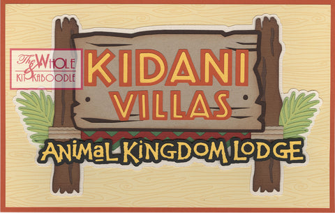 Kit Club Exclusive* Title Die Cut: Hotel Series Animal Kingdom Lodge Kidani