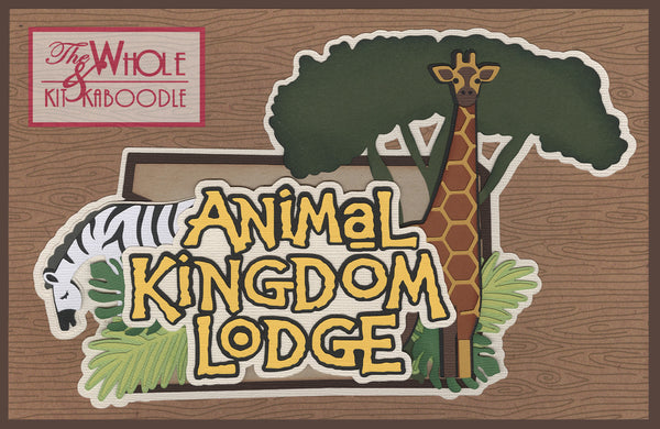 Kit Club Exclusive* Title Die Cut: Hotel Series Animal Kingdom Lodge
