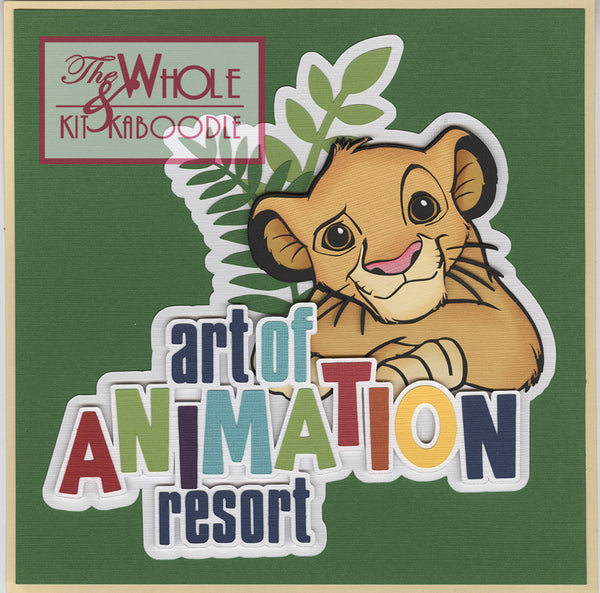 **Kit Club Exclusive* Title Die Cut: Hotel Series Animation Lion