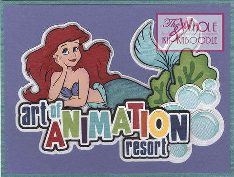 **Kit Club Exclusive* Title Die Cut: Hotel Series Animation Mermaid