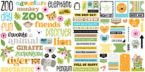 *NEW-PRE ORDER* Bella Blvd Ephemera Words: BB3287 Zoo Day