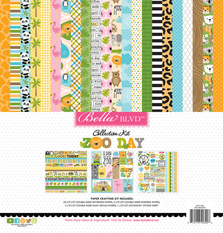*NEW-PRE ORDER* Bella Blvd Pattern Paper Collection: BB3300 Zoo Day