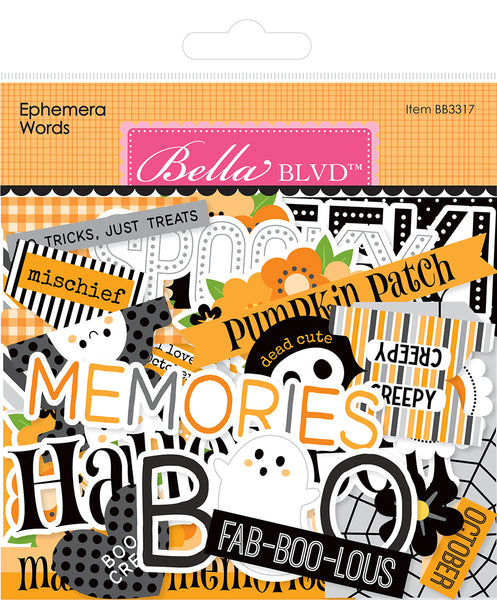 Bella Blvd Ephemera Words: BB3317 Boo to You