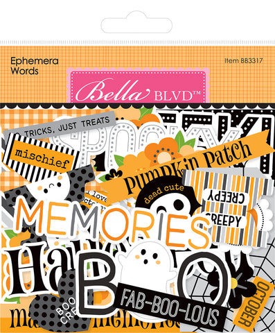 Bella Blvd Ephemera Words: BB3317 Boo to You