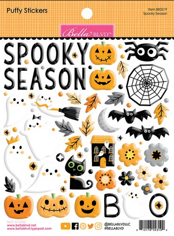 Bella Blvd Puffy Stickers: BB3319 Spooky Season Boo To You
