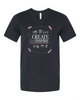 Virtual CropTacular Tshirt BLACK: V-Neck Front Only