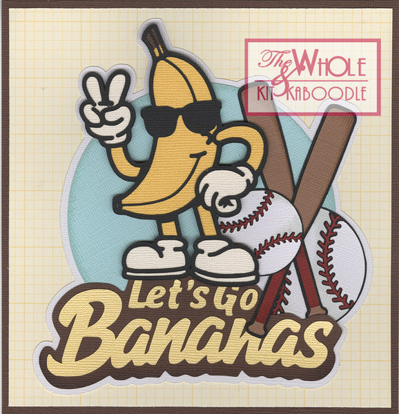 Baseball: Let's Go Bananas Title Die Cut