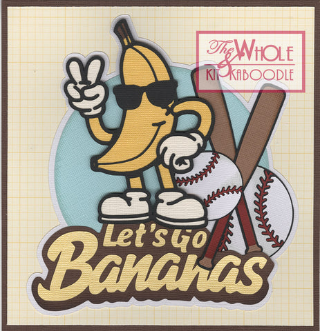 Baseball: Let's Go Bananas Title Die Cut