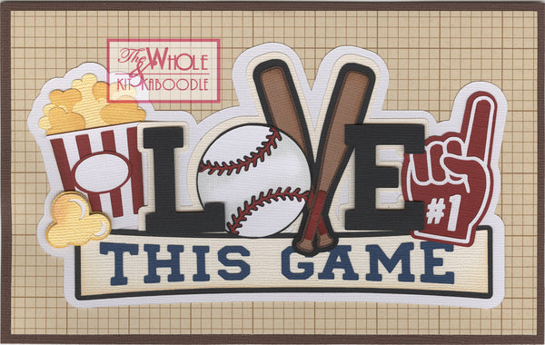 Baseball: Love This Game Title Die Cut