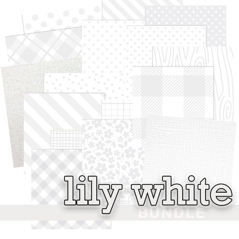 Doodlebug Color Bundles: Lily White
