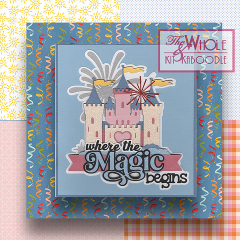 **Kit Club Exclusive* Title Die Cut: Where the Magic Begins Title AND Coordinating Pattern Paper