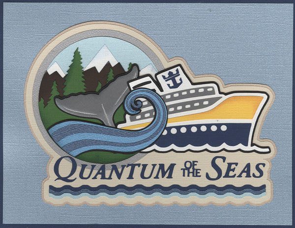 Title Diecut: Quantum of the Seas Cruise Ship (Whale Tail)
