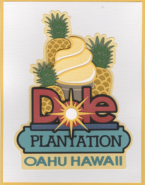 Dole Plantation Title Die Cut