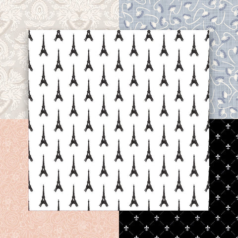 Countries Series: France Coordinating Pattern Paper Pack