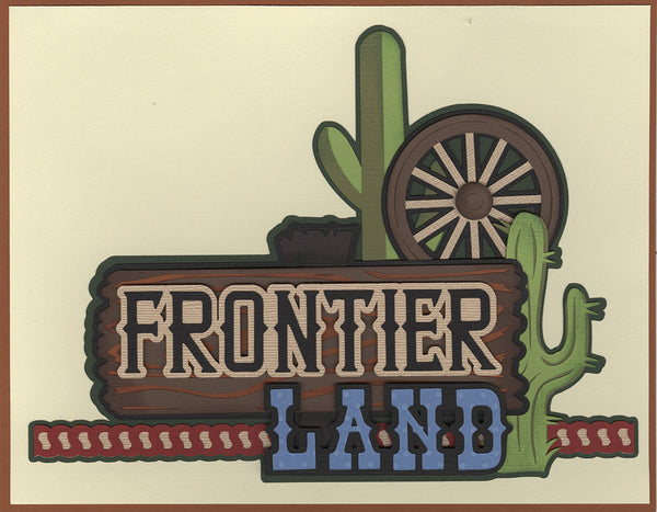 Kit Club Exclusive* Disney Die Cut Title: Frontierland
