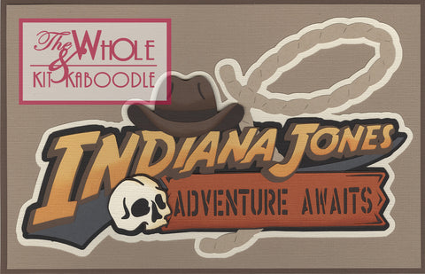**Kit Club Exclusive* Disney Die Cut Title: Indiana Jones Adventure Awaits