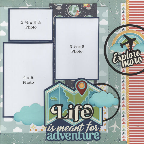 Kit Club Exclusive* TITLE DIECUT SUPPLEMENT: Life is Meant for Adventure