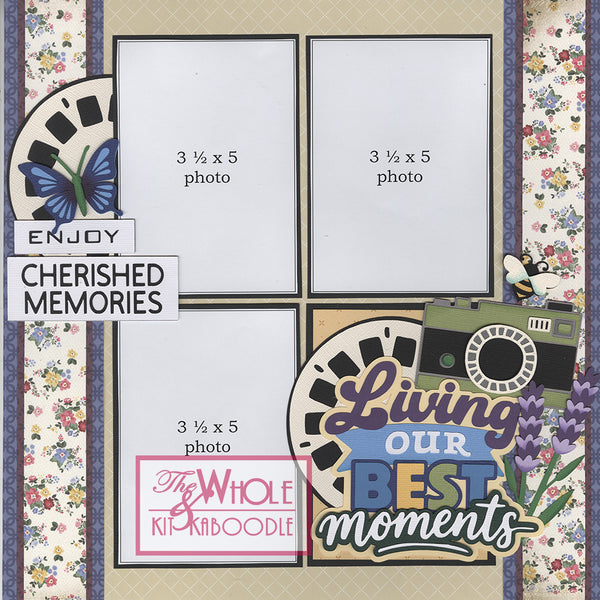 Kit Club Exclusive* TITLE DIECUT SUPPLEMENT: Living Our Best Moments