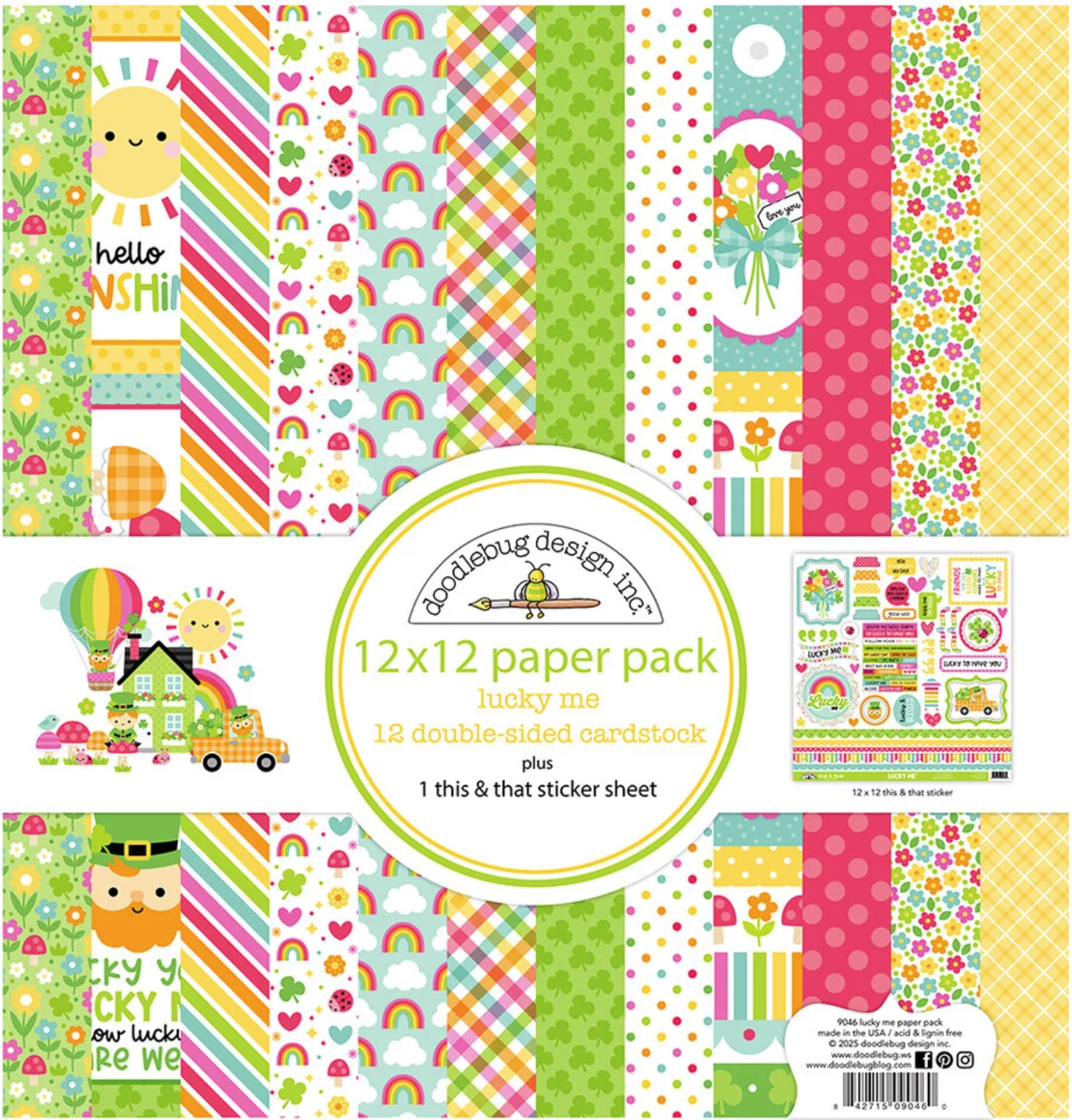 Doodlebug Patterns Doodlebug Pattern Paper Collection: 9046 Lucky Me – The-Whole-Kit-N ...