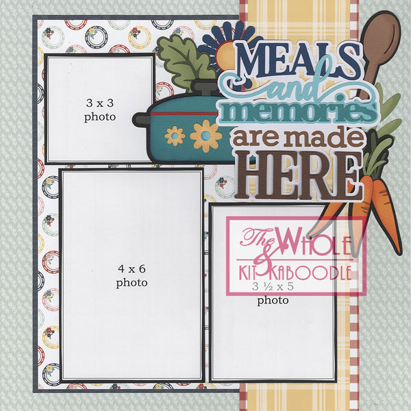 *Kit Club Exclusive* TITLE DIECUT SUPPLEMENT: Meals & Memories