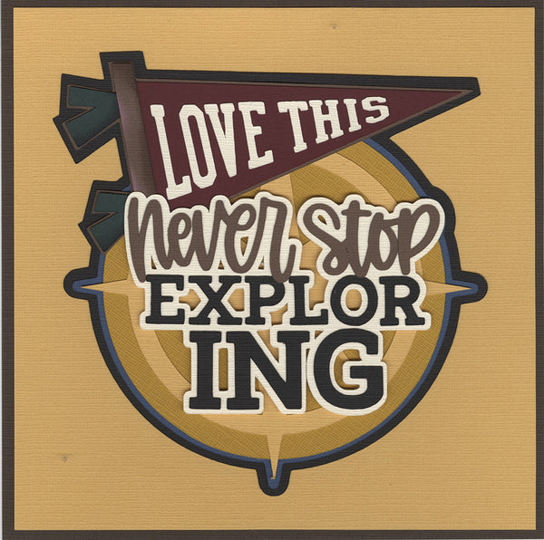 **Kit Club Exclusive* EXTRA "Never Stop Exploring" Title Die Cut