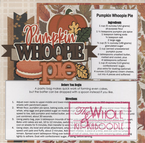 8x8 Recipe: Pumpkin Whoopie Pie