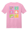 Color Me Crafty CropTacular Tshirt: Round Neck Front and Back Logo PINK