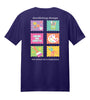 Color Me Crafty CropTacular Tshirt: Round Neck Front and Back Logo DARK PURPLE