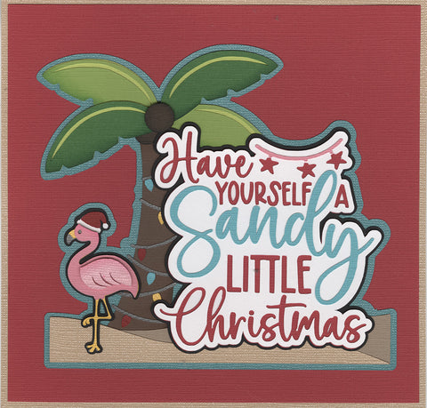Have Yourself a Sandy Little (Beach) Christmas Title Diecut