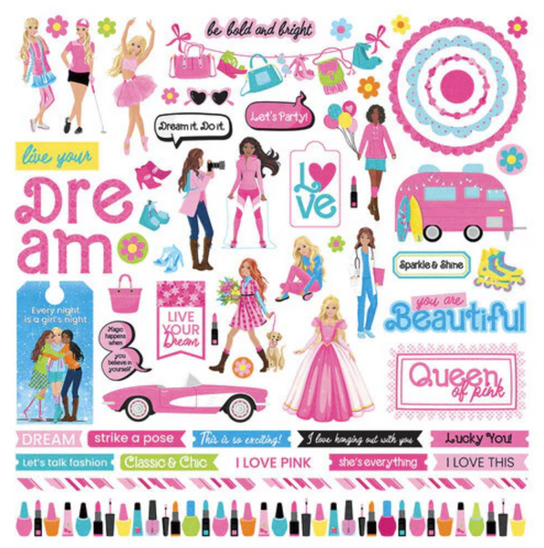 PhotoPlay 12x12 Sticker: Fashion Dreams