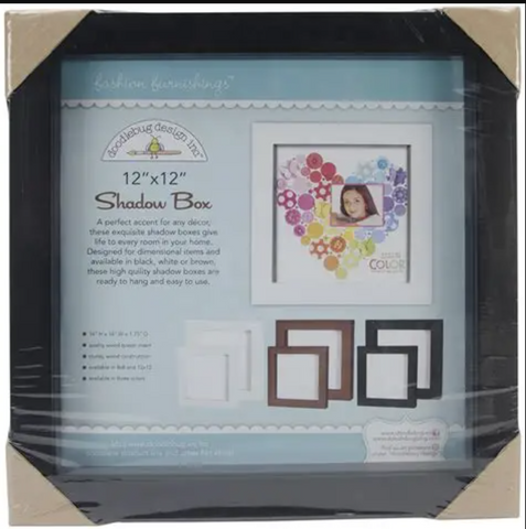 Doodlebug 12x12 Shadow Box Black