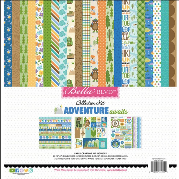 *NEW* Bella Blvd Pattern Paper Collection: BB3244 Adventure Awaits