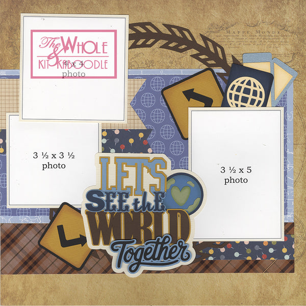**Kit Club Exclusive* TITLE DIECUT SUPPLEMENT: Let's See the World Together