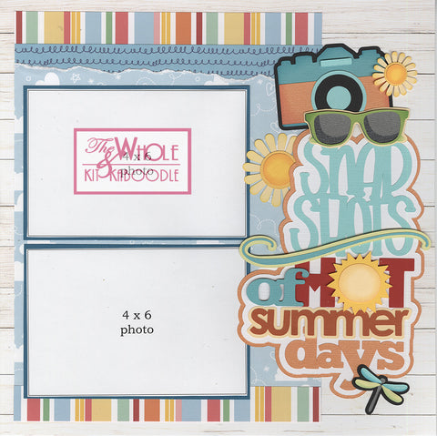 **Kit Club Exclusive* TITLE DIECUT SUPPLEMENT: Snapshots of Summer SINGLE