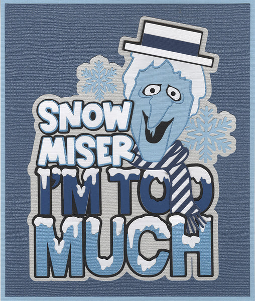 Snow Miser: I'm Too Much Title Diecut