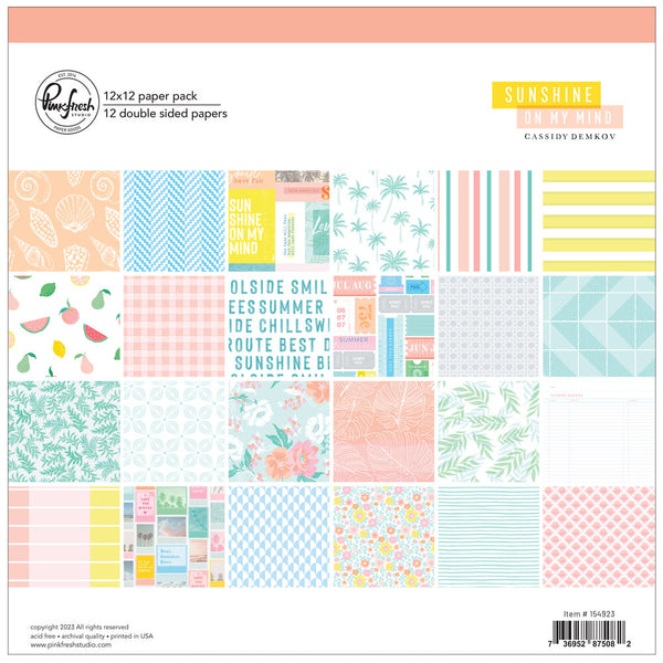 PinkFresh Studio Paper Collection: Sunshine on My Mind