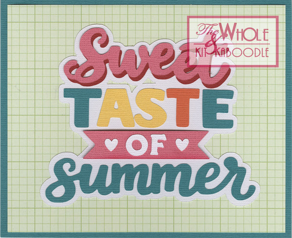 *Kit Club Exclusive* EXTRA "Sweet Taste of Summer" Die Cut Title