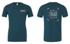 Virtual CropTacular Tshirt TEAL: Round Neck Front and Back Logo