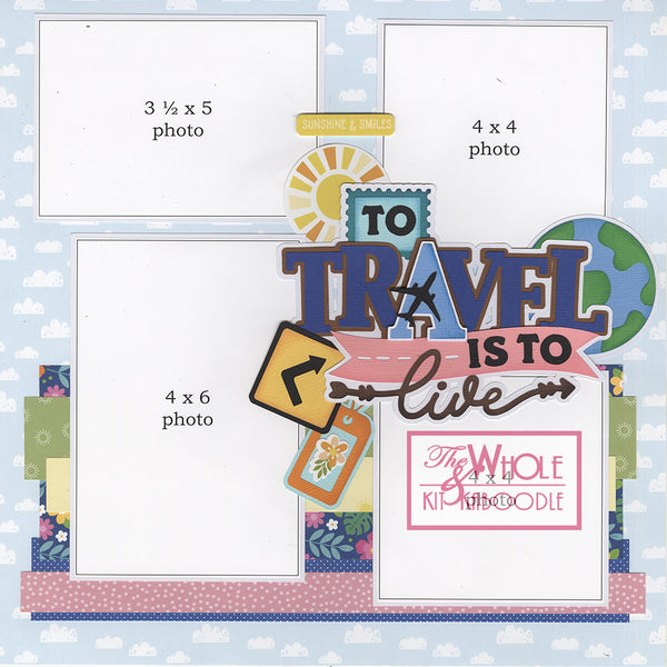 *Kit Club Exclusive* TITLE DIECUT SUPPLEMENT: To Travel is to Live