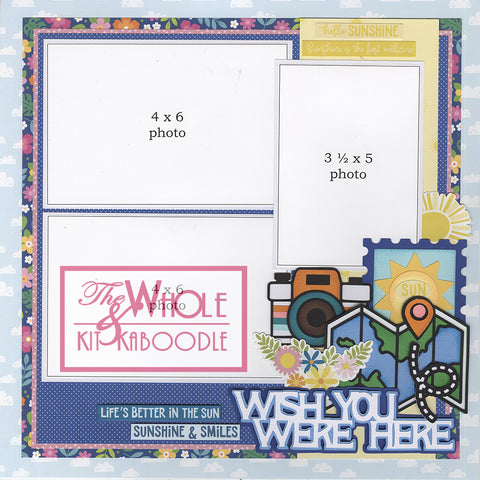 *Kit Club Exclusive* TITLE DIECUT SUPPLEMENT: To Travel is to Live